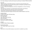 Chránič nárazníku ochrany motoru na dálnici Hodí se 2017-2020 Benelli TRK502 TRK502X Generic