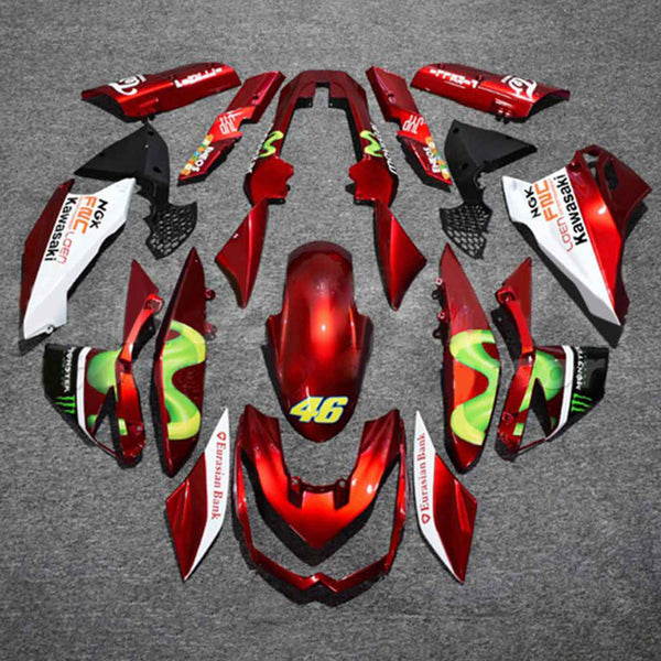 Amotopart kåpa Set för Kawasaki Z1000 2010-2013 Body Plastic ABS