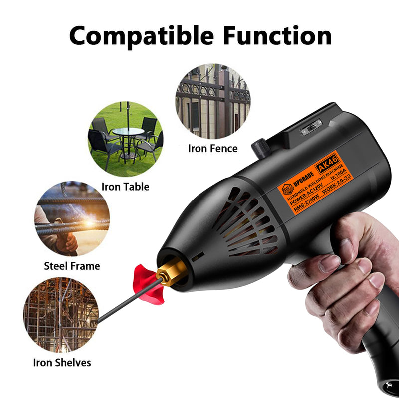 Soldador de arco portátil Soldador automático de ajuste de corriente digital 110V