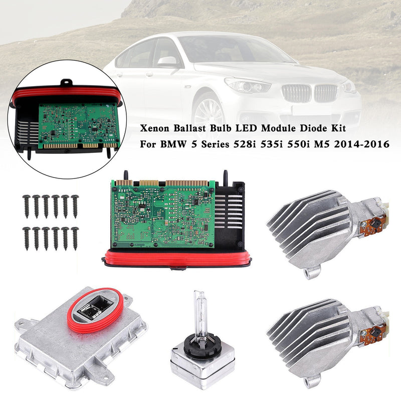 Xenon ballastlampa LED-moduldiod för BMW 5-serie F10 LCI,F11 LCI, F18 LCI 528i 535i 550i M5 2014-2016