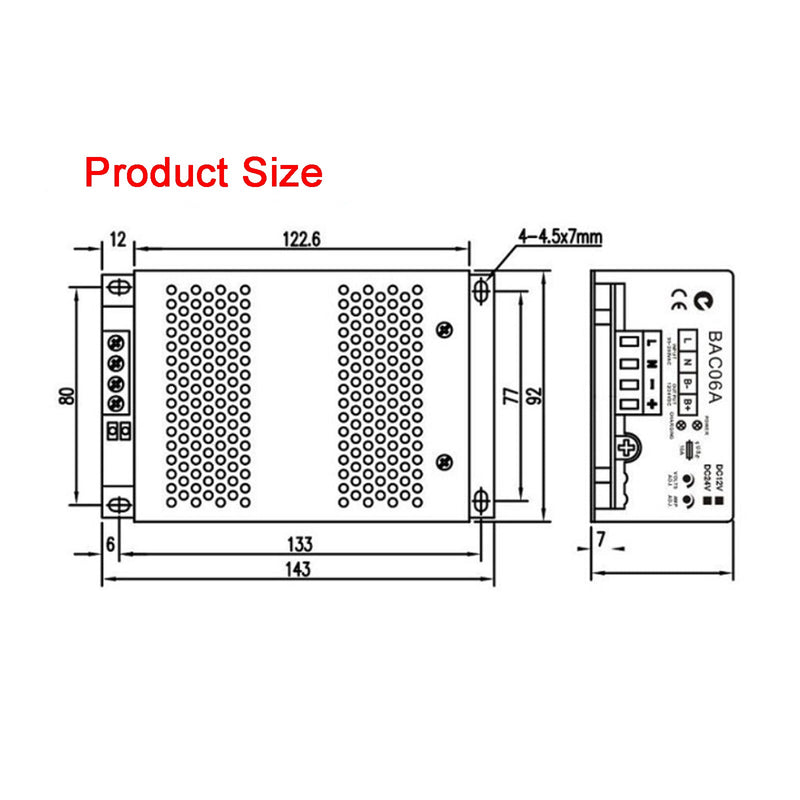 BAC06A 12V batteriladdare BAC06A-12V Controller för Smartgen Generator