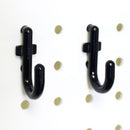 Areyourshop Peg Board Hook Kit Garage Værktøj Opbevaring Pegboard 100 styk J Krog Låsning Plast