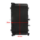 Aluminium kylare lämplig för motorcykel Kawasaki Z900 2017-2024 2020 Generic