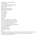 Koblingssæt stål & friktionsskiver passer til Honda VFR400 VF500 Suzuki GSX400 Generic