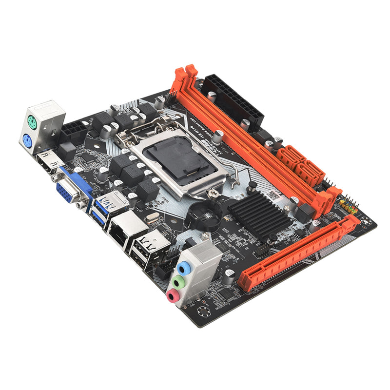 2 * DDR3 USB3.0 SATA3 NVME WIFI Bluetooth ITX H110 Placa-mãe de mineração LGA 1151