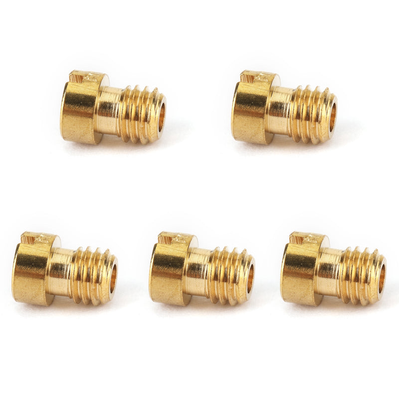 Scooter motocicleta atv 5 peças 5mm carburador redondo jatos principais para keihin carb gy6 #105 #110 #115 120 125