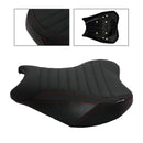 Reemplazo del asiento del conductor y del pasajero delantero trasero negro para Kawasaki Ninja Z900 17-24