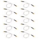 10 st SMA hane till SMA hane RF förlängning koaxial pigtail halvstyv kabel RG402 30cm
