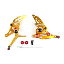 Conjunto traseiro ajustável de apoio para os pés traseiro para Yamaha MT-07 FZ-07 MT07 Generic