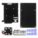 Metallgehäuse Raspberry pi5 Passive Kühlung Aluminiumgehäuse Optionaler Lüfter