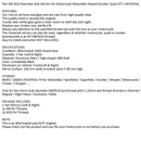 PAR DE ESPELHOS NOVO Preto Esquerda Direita Espelho 8MM 10MM Para Motocicleta Moto Genérico