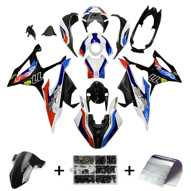 Amotopart BMW M1000RR S1000RR 2019-2022 Zestaw owiewek Korpus Plastik ABS