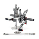 Sistema de apoio para os pés ajustável CNC sistema de apoio para os pés para Kawasaki Ninja Z 1000 2017 Genérico