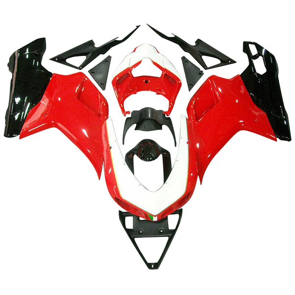 Carrocería carenado para DUCATI 1098 848 1198 2007-2012 08 09 Rojo Genérico