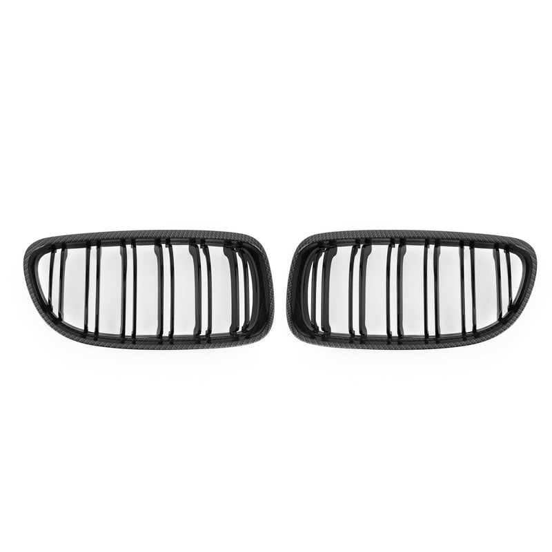 Nyre grill grill foran karbonfiber egnet for BMW E90/E91 LCI 3 Series 2008-2012 Generisk