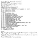 Koblingssæt stål & friktionsplader til Suzuki PV50 RMX50 ZR50 TS50 SMX50 Generic