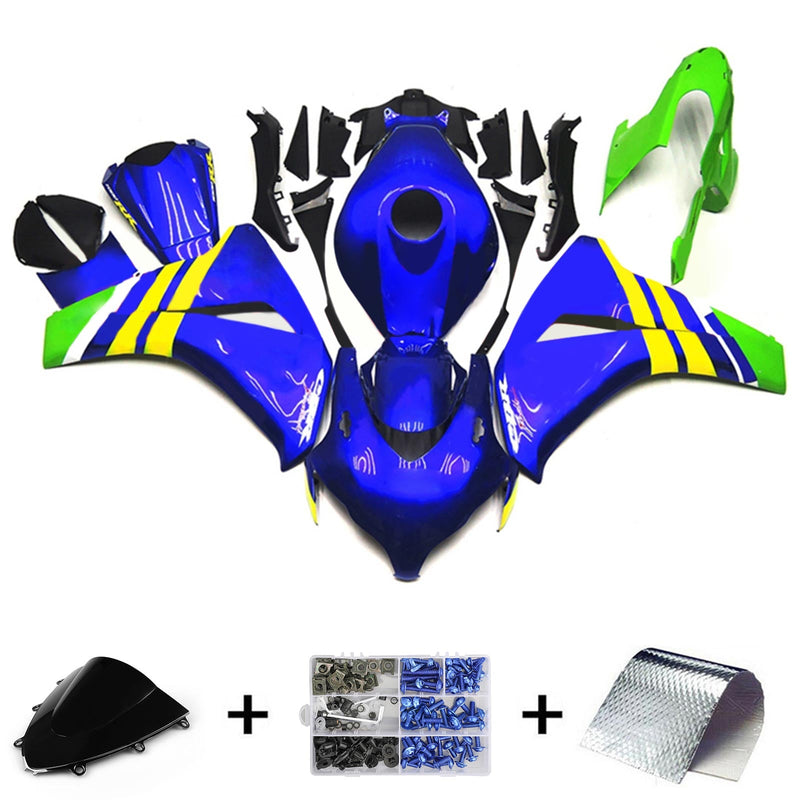 Amotopart Honda CBR1000RR 2008-2011 Juego de carenado Cuerpo Plástico ABS