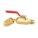 Areyourshop 3 stk farvekodede afspærringsventiler AC HVAC kølemiddelpåfyldningsslanger til R410A R134A