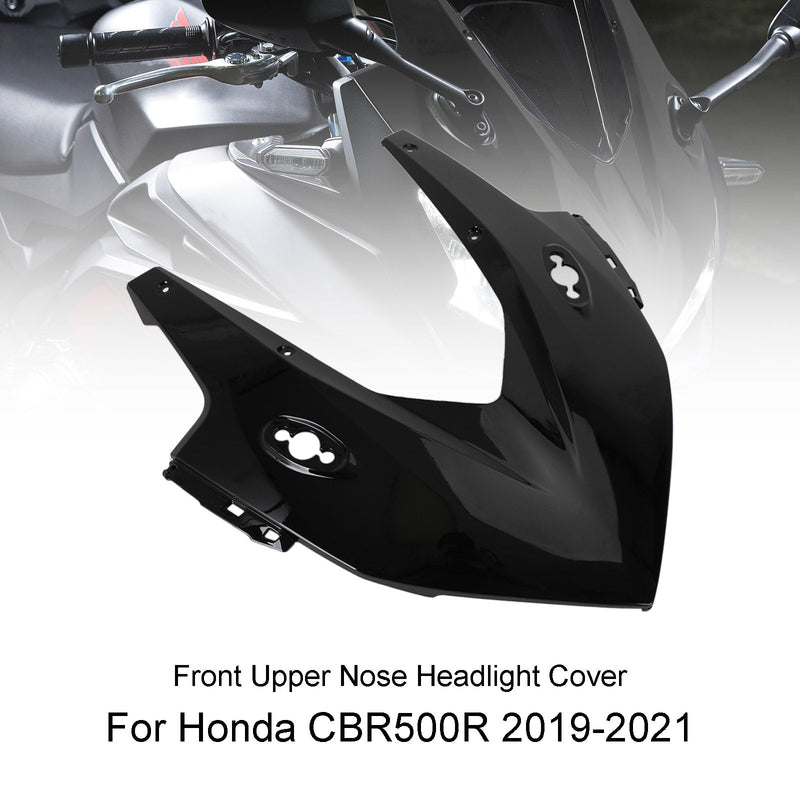 Carenagem da capa do farol dianteiro Honda CBR500R 2019-2021 preta