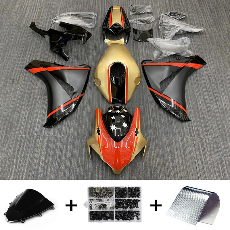 Amotopart Honda CBR1000RR 2008-2011 kåpa Set Body Plast ABS