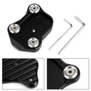 Stativ sidostöd förstorad plattplatta för Honda CB650F CBR650F 2014-2018 Generic