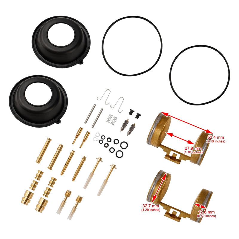 Kit de reparo de carburador compatível com Honda CB350 1968-1972 CL350 1968-1973