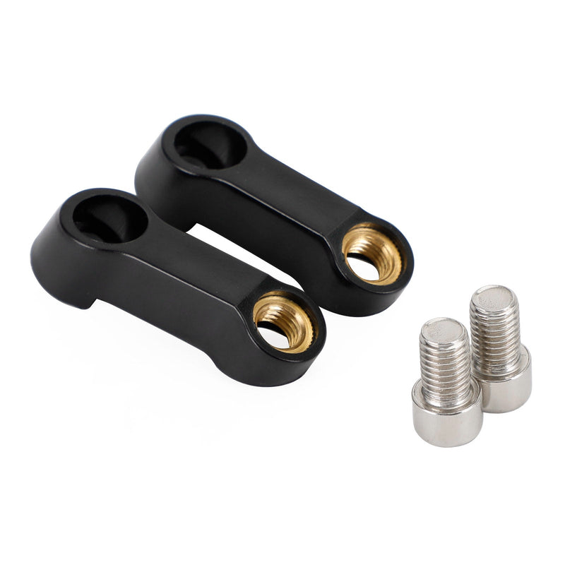 10 mm x 1,5 Motorrad ABS Spiegel Riser Extender Adapter Halterungen Arm rechts Paar