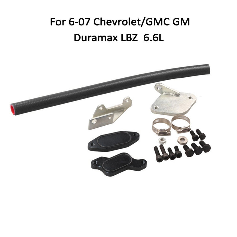 2006-2007 Chevrolet GMC GM Diesel 6.6L Duramax EGR Kit de eliminación de enfriador de válvula