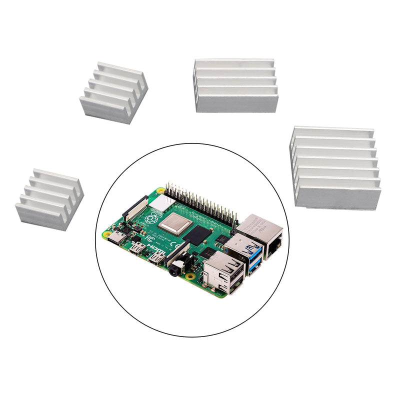 Langlebiger Kühlkühlerkühlerkit mit Aufkleber 4pcs/Set Raspberry Pi 4B Modell