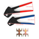 2 Pex Crimper 1/2" og 3/4" VVS Crimping Gonogo Sæt Protractor Tools Combo