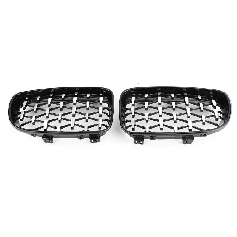 Kylargrill lämplig för BMW 1-serie E81 E87 E82 E88 128i 135i 2008-2012 Black & Chrome generic