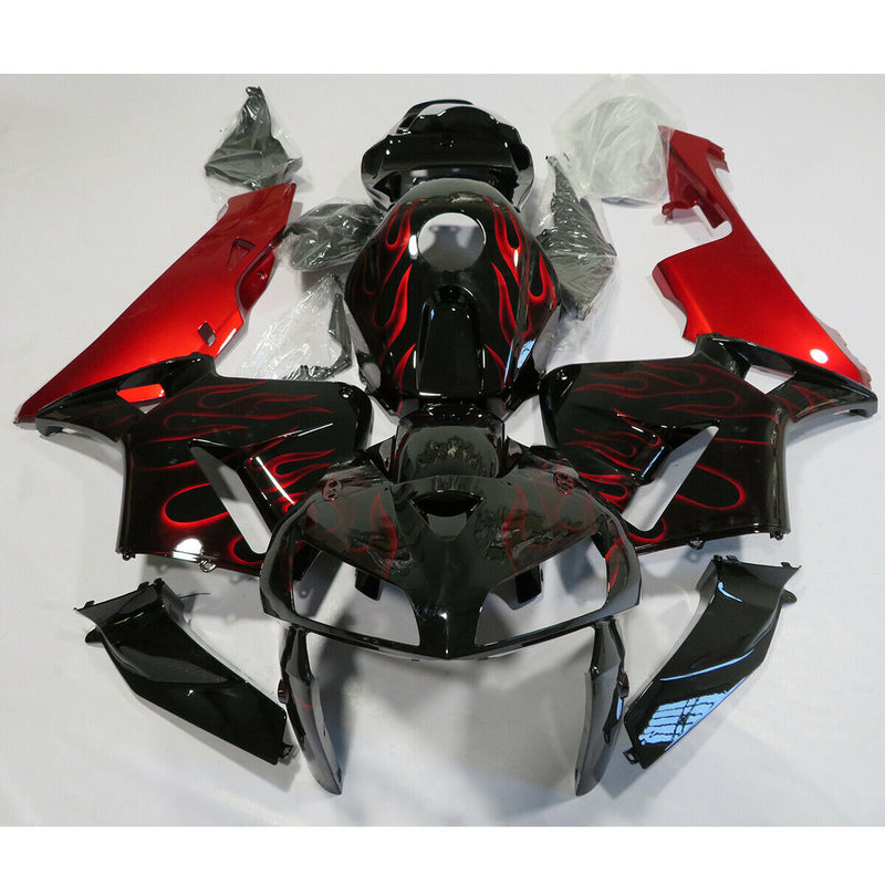 Kit de carenagem para Honda CBR600RR 2005 2006 F5 vermelho preto ABS injeção carroceria genérico