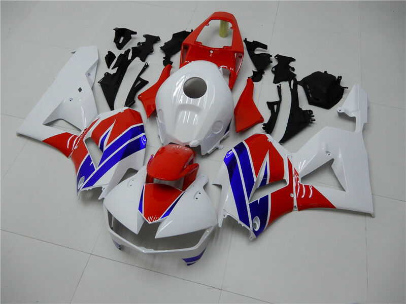 Verkleidungsset für Honda CBR600RR 2013–2021, weiß, blau, ABS-Spritzguss, Karosserie, generisch