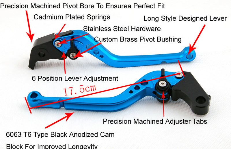 Pitkät jarrukytkinvivut Honda RC51 / RVT1000 SP-1/SP-2 2000-2006 B Generic