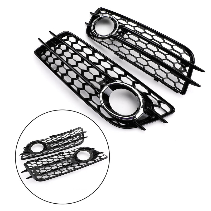 A4 S-LINE S4 2008-2012 Audi Honeycomb Style Lampa przeciwmgielna Grill Wymiana Grilla Zderzak