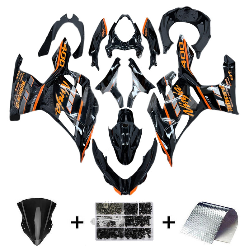 Amotopart kåpa Set för Kawasaki EX400 Ninja400 2018-2023 Body Plastic ABS