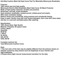 Hitzebeständige Netz-Sitznetzabdeckung Universal XL für Motorrad-Roller-Motorrad