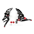 Conjunto traseiro ajustável de apoio para os pés traseiro para Yamaha MT-07 FZ-07 MT07 Generic