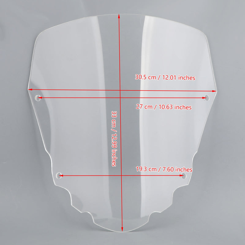 2008-2014 Kawasaki KLR650 1x krótka 4mm szyba przednia motocykla