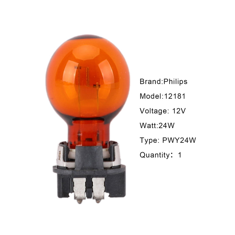 Für Philips Amber Front Blinde -Glühbirne 12181na PWY24W für Audi A4L
