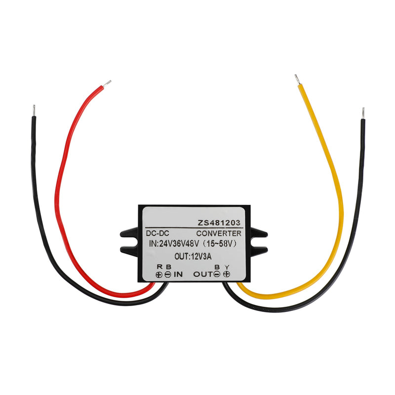 Vanntett DC-DC omformer 24V 36V 48V trinn ned til 12V strømforsyningsmodul