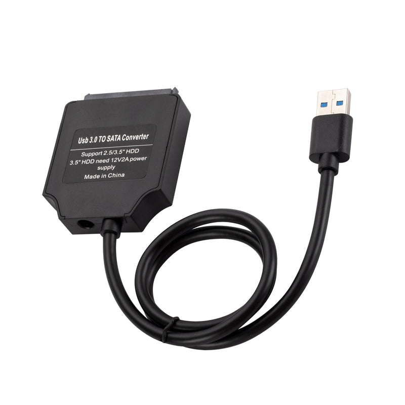 USB3.0 - SATA-kiintolevyn muunnoksen kaapeli tukee 2,5/3,5 tuuman HDD SSD plug and play -liitäntää