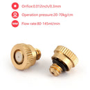 10 x mosiężne dysze do mgły zraszacze wodne do układu chłodzenia 0,012" 10/24