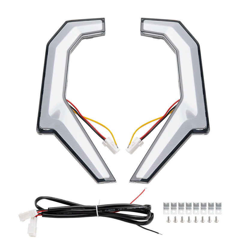 Luzes de acento fang do sinal de volta utv para polaris rzr xp 4 1000/s 4 900 2014-2020