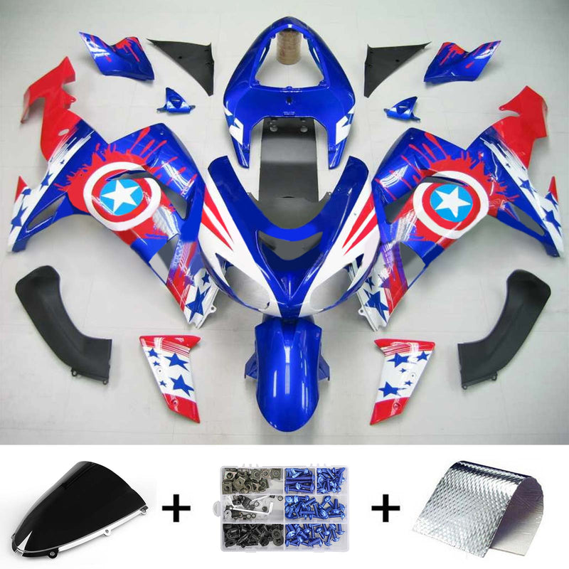 Kåpesett for Kawasaki ZX10R 2006-2007 Generisk