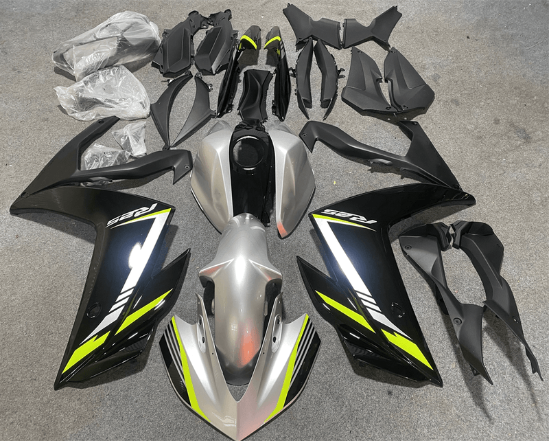 Amotopart kåpa kit för Yamaha YZF-R3 2014-2018, R25 2015-2017 kaross ABS