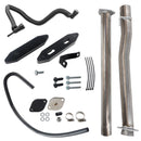 4“ Schalldämpfer Auspuffrohre Kits für Ford F250 F350 F450 Super Duty 2011-2023 6.7L Diesel