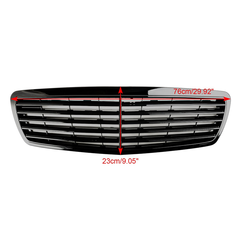 Främre grill passar Mercedes-Benz E-klass W211 E320 E350 E55 AMG 2002-2006