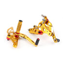 Conjunto traseiro ajustável de apoio para os pés traseiro para Yamaha MT-07 FZ-07 MT07 Generic