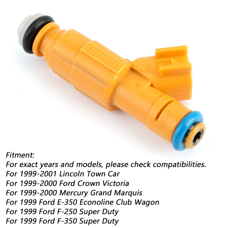 1 Uds inyectores de combustible 0280155857 para Ford 4,6 Lincoln Town 822-11154 genérico